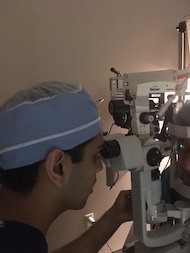Dr Patel Performing Eye Surgery